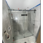 Sero-Frameless Sliding Door Wall to Wall 2 panels Set up Shower Screen 1500-1550*2000H